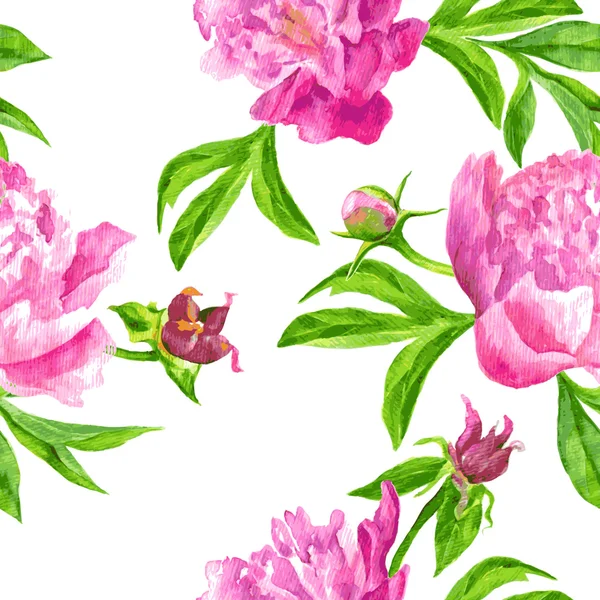 Vecteur motif floral sans couture — Image vectorielle