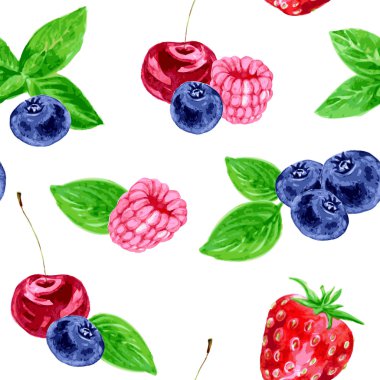 Böğürtlenli kusursuz desen