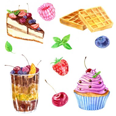 suluboya tatlı çilek ile