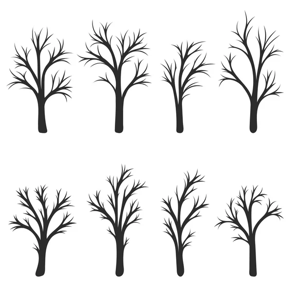 Silhouette of trees — Stock Vector