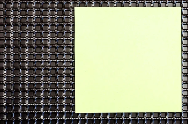 Abstrakcyjna Geometryczna Kompozycja Czarnych Powtarzających Się Kwadratów Kartki Papieru Jasnozielony — Zdjęcie stockowe