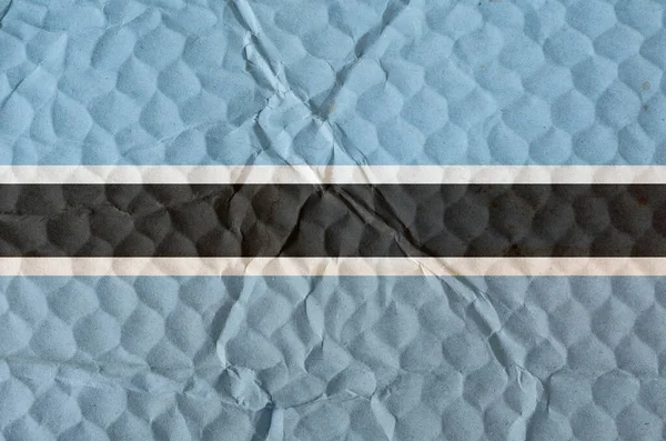 凹凸のある表面にボツワナの国旗 自由の概念 国家の独立 — ストック写真