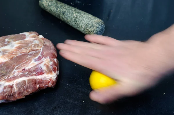 Capicola Fatta Casa Coppa Ricetta Passo Passo Del Lombo Maiale — Foto Stock