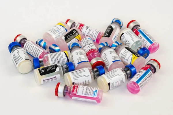 Vacuna Vanguard Cvl Pfizer Vacuna Biocan Bioveta República Checa Profilaxis —  Fotos de Stock
