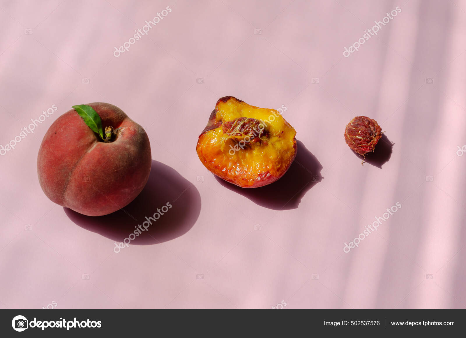 Minimalist Composition Peaches Pink Background Ripe Bitten Peach Pit Row Stock Photo By C Gastello Minimalist Composition Peaches Pink Background Ripe Bitten Peach Pit Row Stock Photo By C Gastello