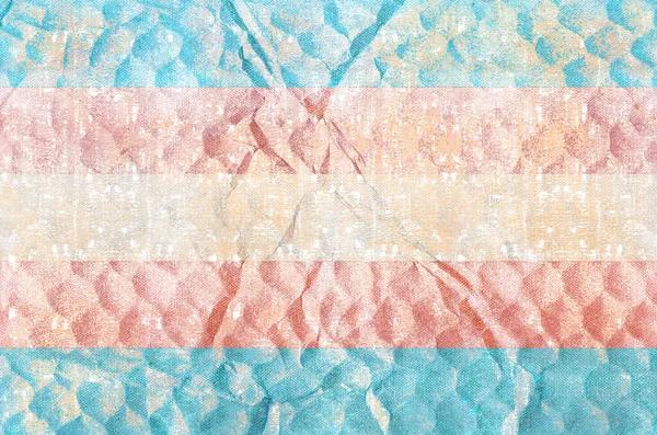 Drapeau de fierté transgenre. Aquarelle numérique. Contemporain — Photo