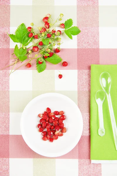Breakfast with Strawberry — Stock Photo, Image