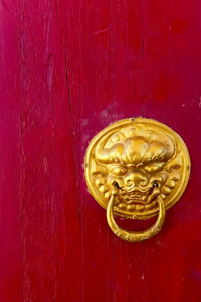 Azjatycka drzwi pokrętło — Zdjęcie stockowe