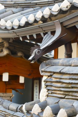 Geleneksel Hanok house, Seul, Kore unsuru