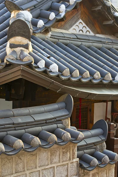 Element des traditionellen Hanok-Hauses, seoul, Korea — Stockfoto