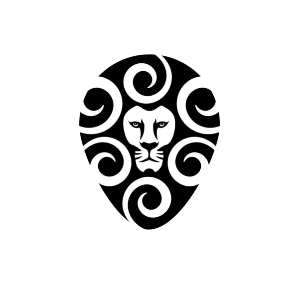 Логотип Льва Животное Векторная Иллюстрация — стоковый вектор