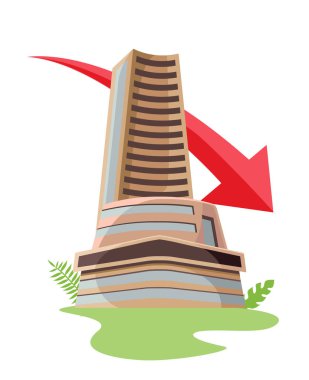 Bombay borsa sonbahar vektör çizimi