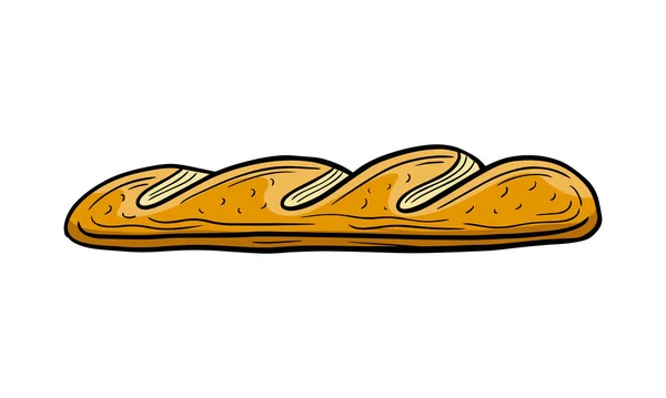 Chleb Ręcznie Rysowane Grawerowane Szkic Rysunek Wektor Ilustracja — Wektor stockowy