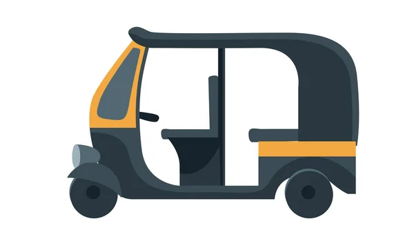 ムンバイ自動車人力車のベクトル — ストックベクタ