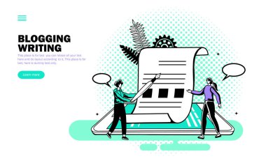 Taşınabilir vektör illüstrasyonunda günlük yazımı