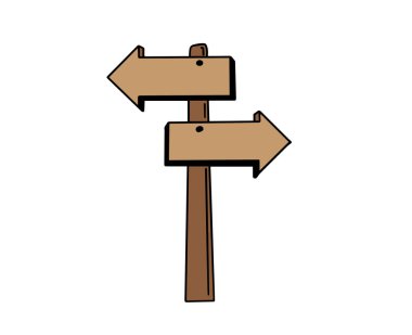 El çizimi ok işaretleri vektör illüstrasyonu