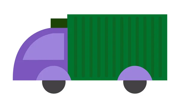 Zware Vrachtwagen Voor Transport Vector Illustratie — Stockvector