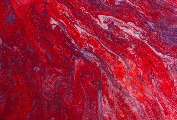 Абстрактна Текстура Змішаних Фарб Червоних Тонах Текстура Мармурового Каменю — стокове фото