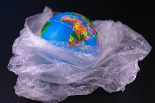   В том числе 123Mock Пластмасса мешок черный фон концепция спасения нашей планеты Земля