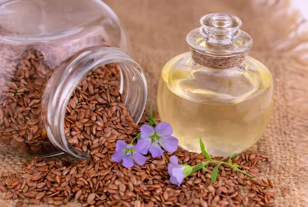 Flax seed oil. Omega-3 source, natural antioxidant. Healthy nutrition