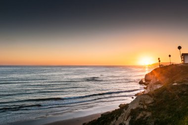 Pismo Beach günbatımı Otoban 1