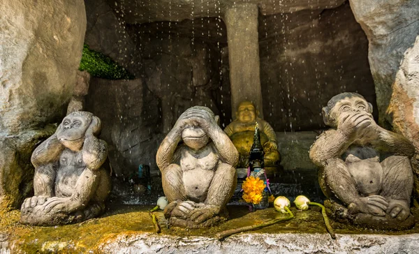 Il Monte d'Oro a Wat Saket, punto di riferimento di viaggio di Bangkok THAILA — Foto Stock