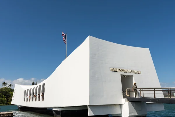 USS Arizona Memorial στο Περλ Χάρμπορ, 2 Μαρτίου 2016 ΗΠΑ Χαβάη — Φωτογραφία Αρχείου