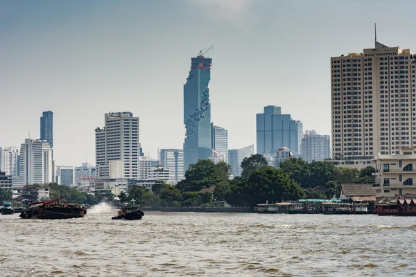 Luftaufnahme von Bangkok moderne Bürogebäude, Eigentumswohnung in b — Stockfoto