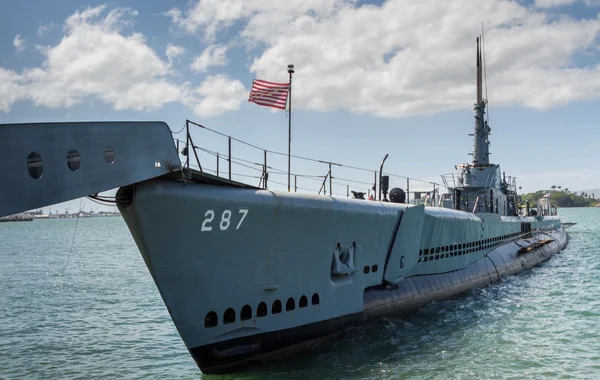 Uss 泥鱼潜艇，第二次世界战争。珍珠港事件 （瓦胡岛-哈瓦 — 图库照片