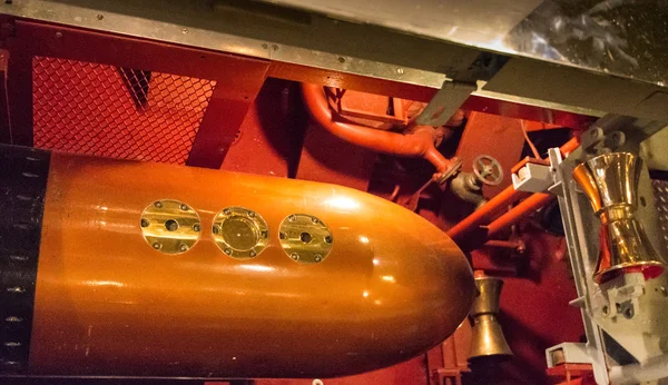 PEARL HARBOR, HAWAII - 2 de marzo de 2016 - Interior del USS Bowfin (S — Foto de Stock