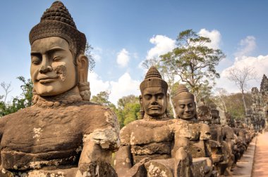 Güney kapısı Wat Angkor Tapınağı, Siem Reap, Kamboçya