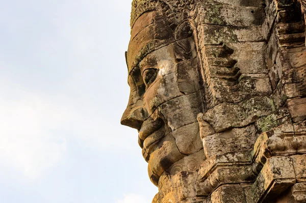 Khmerské Bayon temple, Angkor Thom, Siem reap, Kambodža — Stock fotografie