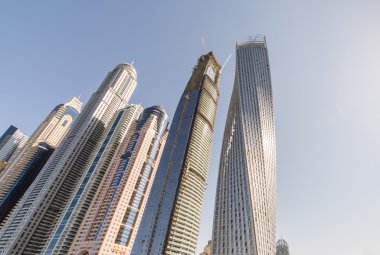 Dubai, Birleşik Arap Emirlikleri - 01 Ocak 2016: Marina su İskelesi