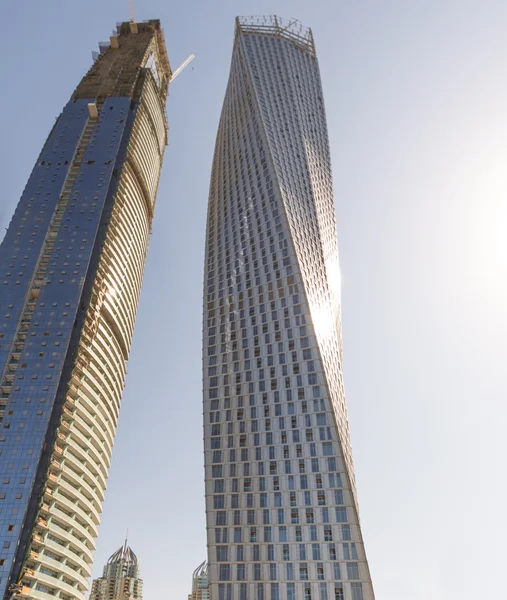 Dubai, Verenigde Arabische Emiraten - 01 januari 2016: Marina water pier — Stockfoto