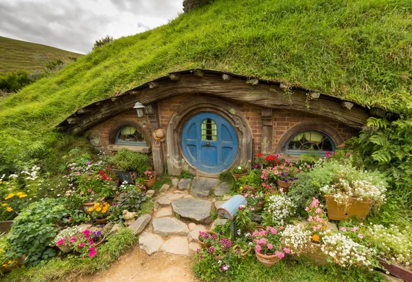 Matamata, neuseeland - februar 04: hobbiton, Herr der Ringe 2016 Stockbild