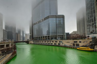 Chicago - 13 Mart: St Patrick's da Chicago Nehri Boyama