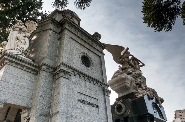 Mauzoleum w Cementerio de La Recoleta w Buenos Aires, Argentyna — Zdjęcie stockowe