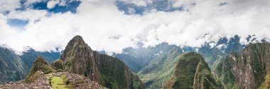 Machu Picchu Panorama Peru, Güney Amerika Unesco Dünya Mirası
