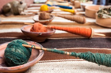 geleneksel elle peru andes Dağları dokuma