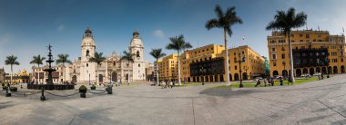 archiepiscopal palace in Lima Peru clipart