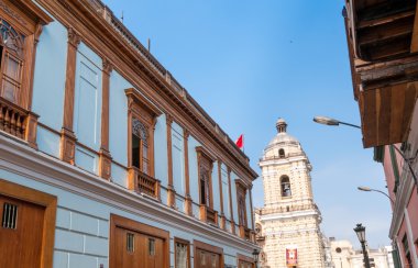 San San francisco kilise görünümü Lima Peru
