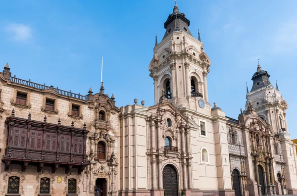 Istana keuskupan agung di Lima Peru — Stok Foto