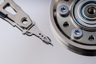 HDD Harddisk iç closeup datadisk