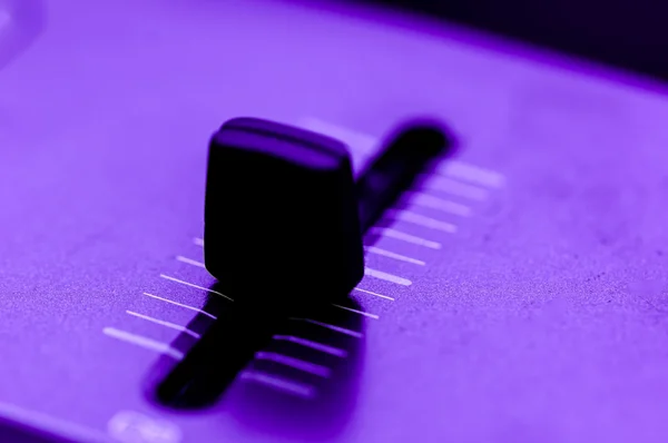 Szintetizátor patch panel közelről gomb gomb — Stock Fotó