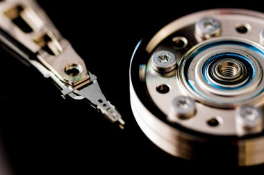 HDD Harddisk iç closeup datadisk