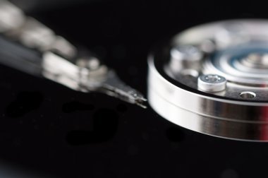 HDD Harddisk iç closeup datadisk