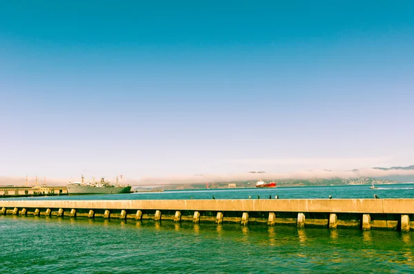 San Francisco Pier water ship — Stock Photo, Image