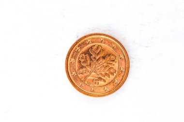 1 Euro cent coin ile Alman arka kullanılan görünüm