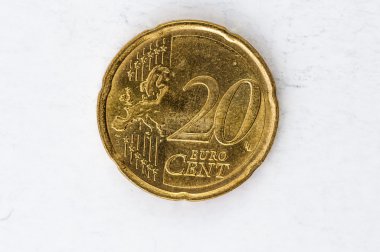 Bak 20 euro cent sikke frontside ile kullanılan