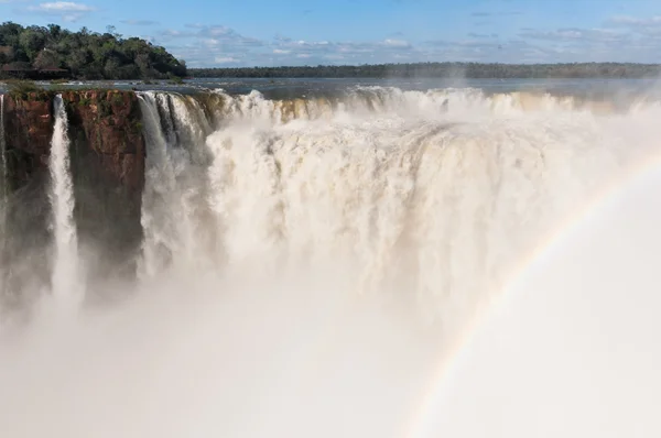 Vue panoramique des cascades d'Iguazu en Argentine — Photo